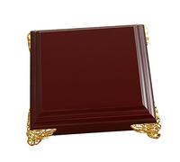 Gatuida Retro Wooden Art Ware Storage Base for Figurines and Vases Craft Holder with Fine Decorative Plinth for Jade Stone Purple Teapots and Strange Stone Display