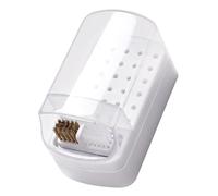 Gatuida Reusable 30-slot Plastic Nail Drill Bit Holder Case for Manicure and Nail Art Supplies, Practical Storage Box Preventing Grinding Heads from Dirt with Stylish Simple Appearance