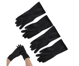 Gatuida Reusable Hair Dyeing Gloves for Women and Hairstyle Makers, Waterproof Rubber and Plastic Material, Anti-slip Protective Gloves for Hands, for Hair Coloring outside Gardening,