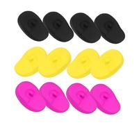 Gatuida Reusable Silicone Hair Dye Ear Covers 6 Pairs Comfortable Ear Muffs Protector for Salon and Home Hair Coloring
