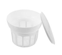 Gatuida Reusable Yogurt Strainer with Lid Homemade Greek Yogurt Maker Mesh Filter Capacity Whey Separator Easy to Clean and Wear Resistant Kitchen Tool
