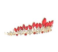 Gatuida Rhinestone Bridal Crown Headband Elegant Wedding Tiara for Women Bride Birthday Prom Party Hair Accessory with Crystal Decoration