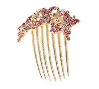 Gatuida Rhinestone Bridal Hair Comb French Hair Clip for Weddings Parties and Everyday Styling with Sparkling Crystals for Updos and Bangs Lightweight Travel Friendly