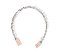Gatuida Rhinestone Pearl Headband Elegant Bride Headpiece for Weddings Parties Special Occasions Durable Hair Decor Accessory with Wonderful Craftsmanship
