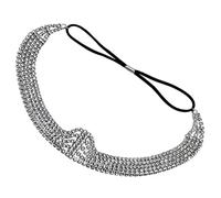 Gatuida Rhinestones Head Chain Elegant Elastic Headband Hair Accessory for Women for Weddings Parties and Festivals Lightweight Design Unique Sparkle for Special Occasions