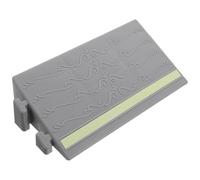 Gatuida Robot Vacuum Threshold Ramp Pad with Glow-in-the-dark Strip, Non-slip Gray Plastic Entry Ramp 25cm X 6cm for Indoor Doorways and Vacuum Cleaner Use