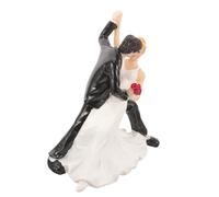 Gatuida Romantic Wedding Cake Topper Delicate Bride and Groom Figurine Decoration for Wedding Party Anniversary and Celebration Events Made of Smooth Material Easy to Use and Add Romance