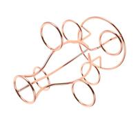 Gatuida Rose Gold Crystal Wand Display Stand Metal Sphere Holder for Globes Decorative Egg Mineral Sphere Display Base Portable Desktop Ornament Stand with Enhanced Stability and