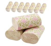 Gatuida Rose Print Solid Core Toilet Paper Rolls 10pcs Decorative Bathroom Tissue for Home and Office Soft Toilet Tissue Paper Rolls Bulk Buy