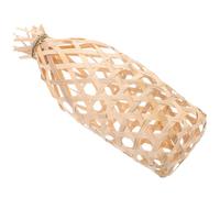 Gatuida Rustic Bamboo Woven Lampshade Natural Lamp Cover with Woven Structure Soft Light Diffuser for Ceiling and Table Lamps Bedroom Living Decor