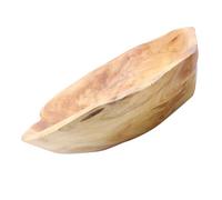 Gatuida Rustic Wood Fruit Bowl Large Carved Wooden Serving Tray Natural Decorative Salad Dish for Home Kitchen Living Snacks