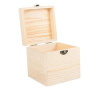 Gatuida Rustic Wooden Jewelry Box Essential Oil Bottle Organizer Small Storage Box Pine Storage Case