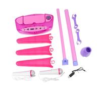 Gatuida ’s Educational Music Microphone, Pink Electronic Singing Microphone Dual Rechargeable Mics, Multifunctional Music Plaything for Early Learning and Karaoke