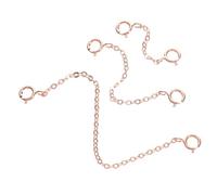 Gatuida S925 Silver Adjustable Necklace Extender Chains 3pcs Bracelet Extenders Dual Lobster Clasps for DIY Jewelry Making
