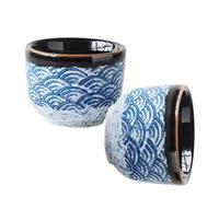 Gatuida Sake Cup for Serving Sake Japanese Style 2pcs Glazed 35ml Ceramics