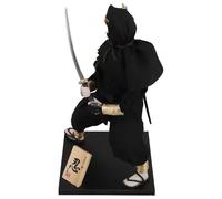 Gatuida Samurai Statue Japanese Ninja Doll Figurine Traditional Wuxia Warrior Collectible Asian Folk Decor for Living Office Shelf Display