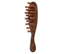 Gatuida Sandalwood Wooden Scalp Massage Comb Wide Tooth Hairbrush with Handle Meridian Massage Tool for Stress Relief Suitable for Men and Women Hair Care