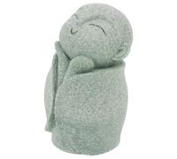 Gatuida Sandstone Buddha Figurine: Mini Zen Monk Praying Statue Sculpture for Wealth Good Luck Feng Shui Decor - Zen Decoration