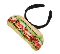 Gatuida Sandwich Shaped Hair Accessory Creative Food Modeling Headband for Party Cosplay Lightweight and Comfortable Festival Costume Prop Unique Design for Various Celebrations