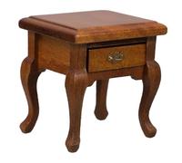 Gatuida Scale Miniature Wooden Dollhouse Bedside Table with Functional Drawer French Country Style End Table for Living Room and Bedroom Furniture Accessories