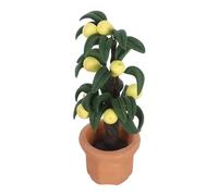 Gatuida Scale Realistic Artificial Fruit Tree for Dollhouse Decor Mini Food Crafts Accessory with Lifelike Green Leaves for DIY Garden Home Office and Craft Projects