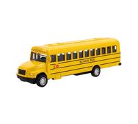 Gatuida School Bus Die Cast Pull Back Model Yellow Metal Vehicle for Boys Educational Play Car for Versatile Vehicles for Imagination and Learning