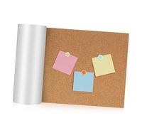 Gatuida Self-Adhesive Cork Roll Corkboard Sheet for Pinning Memos and Photos Easy Installation Smooth Surfaces Multipurpose Cork Board Alternative for Home and Office Decor