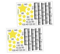 Gatuida Self-Adhesive Height Chart for Kids with Star Design, PVC Material Growth Ruler Wall Sticker, Fine Picture Quality and No Peculiar Smell, for Children's Rooms and Kindergartens