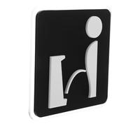 Gatuida Self-adhesive Men Urinal Sign Acrylic Restroom Decoration Bathroom Door Indicator for Home Office Hotel Restaurant Wall Art Easy Installation
