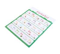 Gatuida Self-adhesive Preschool Alphabet Chart Educational Wall Poster for Early Learning Nursery Home Decor with Bright Colors and Cartoon Animals Random Style