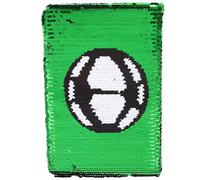 Gatuida Sequin Cover Football Notebook Reversible Glitter Diary Journal for Writing Notebook without Lock Bright Colored Double-Sided Embroidered Note-Taking