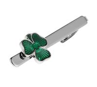 Gatuida Shamrock Tie Clips for Suit Ties for Men St Patrick's Day Party Accessory for Formal Events