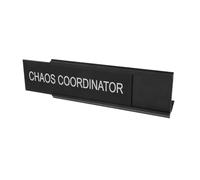 Gatuida Shaped Aluminum Alloy Mediator Desk Sign Plate Lightweight Portable Office Name Plate Decor Chaos Coordinator Identification for Mediation Rooms and Conference Tables