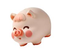 Gatuida Shatterproof Nursery Piggy Bank for Boys Unbreakable Vinyl Coin Saving Jar Lightweight Portable Money Box with Playful Pig Design for Decor Birthday Party Favor Easy to Carry and
