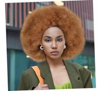 Gatuida Short Curly Afro Wig for Women Heat Resistant Lightweight Soft Fluffy Curls Natural Look for Cosplay Parties Daily Wear Black