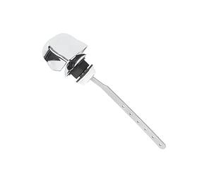 Gatuida Side Action Cistern Lever Side Flush Lever Toilet Handle Replacement Abs Silver Decorative Easy to Mount for Bathroom Use