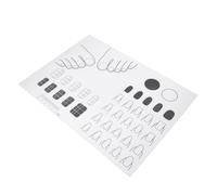 Gatuida Silicone Acrylic Nail Practice Mat Flexible Template for Nail Art Designs Multi-Skill Training Pad for DIY Application Practice and Women