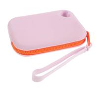 Gatuida Silicone Earbud Organizer Bag Waterproof and Sealed Mini Pouch with Zipper Design for Outdoor Travel, Multifunctional Storage in Stylish Lavender Silicone Material