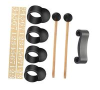 Gatuida Silicone Finger Sleeves for Tongue Drum Includes Note Sticker and Knocking Playing Finger Picks for Hand Pan Drum Mallet and Percussion Instrument