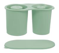Gatuida Silicone Ice Cube Tray for 30oz and 40oz Cups Safe Homemade Ice Cube Maker with Hollow Cylinder Shape Green Colour Kitchen Supply