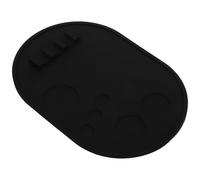 Gatuida Silicone Makeup Palette with 6 Holes Non-slip Makeup Brush Holder and Mixing Tray for Foundation Blending and Resin Nail Art in Portable Design