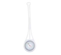 Gatuida Silicone Nurse Pocket Watch with Dial Flexible Hanging Medical Watch for Doctors and Nurses White Decorative Timepiece for Work and Study