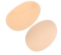 Gatuida Silicone Self-Adhesive Hip Butt Pads 2pcs Invisible Buttock Lifter Cushion Inserts for Women Skin Color Oval Side Hip Shaper for Sport and Daily Wear