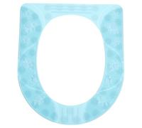Gatuida Silicone Toilet Seat Cushion Replacement Soft Non Slip Bathroom Pad Ergonomic Comfortable Fit for Standard Toilets Blue Portable and Easy to Install