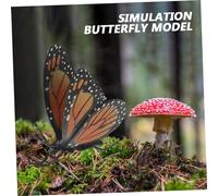 Gatuida Simulation Butterfly Figurine Realistic Cognitive for Lifelike Monarch with Bright Colors Educational Insect Learning and Garden Decoration