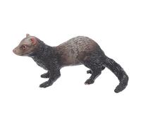 Gatuida Simulation Ferret Figurine Plastic Animal Model Educational for Realistic Wildlife Statue for Cognitive Learning Lightweight Party Decor and Early Development Plaything