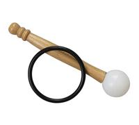 Gatuida Singing Bowl Mallet Set Crystal Singing Bowl Mallet for Accurate Knocking Sound with Rubber Ring and Wooden Handle Easy to Carry for Graduation Gifts and Meditation