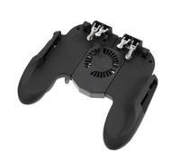 Gatuida Six Finger Mobile Game Controller with Battery Lightweight Portable Gamepad for Phone with Heat Dissipation Open Design for Charging Smooth Operation Game Trigger Accessory