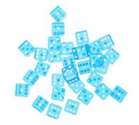 Gatuida Sky Blue 6-Sided Dice Set 30pcs Acrylic Dice for Board Games Party Games Teaching and DIY Projects 19mm Size for Gamers and Enthusiasts