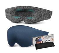 Gatuida Sleep Eye Mask for Men Ergonomic Light Blocking Design Comfortable and Soft Material for Napping Traveling and Office Use Includes Storage Bag